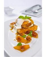  Roasted Bourbon Peaches w/ Smoked Salt